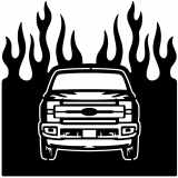 (image for) trucks_1 f 250 front  flame