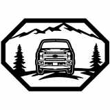 (image for) trucks_1 f 250 front  mountain