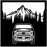 (image for) trucks_1 f 250 front  treeline