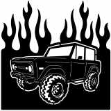 (image for) trucks_1 ford bronco=-  flame