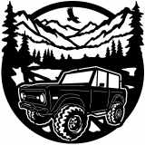 (image for) trucks_1 ford bronco=-  outdoor