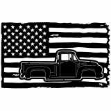 (image for) trucks_1 ford f 100 1956=-  flag