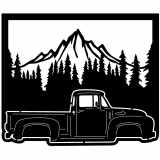 (image for) trucks_1 ford f 100 1956=-  treeline