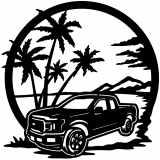 (image for) trucks_1 ford super cab  beach