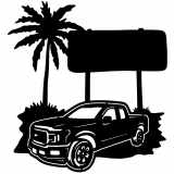 (image for) trucks_1 ford super cab  sign