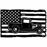 (image for) trucks_1 ford truck  30s=-  flag