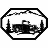 (image for) trucks_1 ford truck  30s=-  mountain