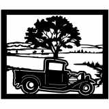 (image for) trucks_1 ford truck  30s=-  tree