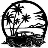 (image for) trucks_1 gmc truck=-  beach