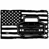 (image for) trucks_1 gmc truck  1960=-  flag