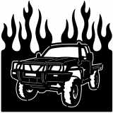 (image for) trucks_1 nissan truck=-  flame