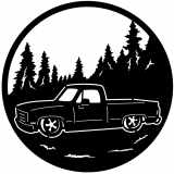 (image for) trucks_1 truck chevy low=-  forest