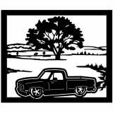 (image for) trucks_1 truck chevy low=-  tree