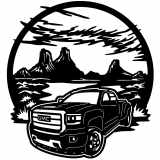 (image for) trucks_1 truck gmc=-  desert