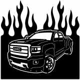 (image for) trucks_1 truck gmc=-  flame